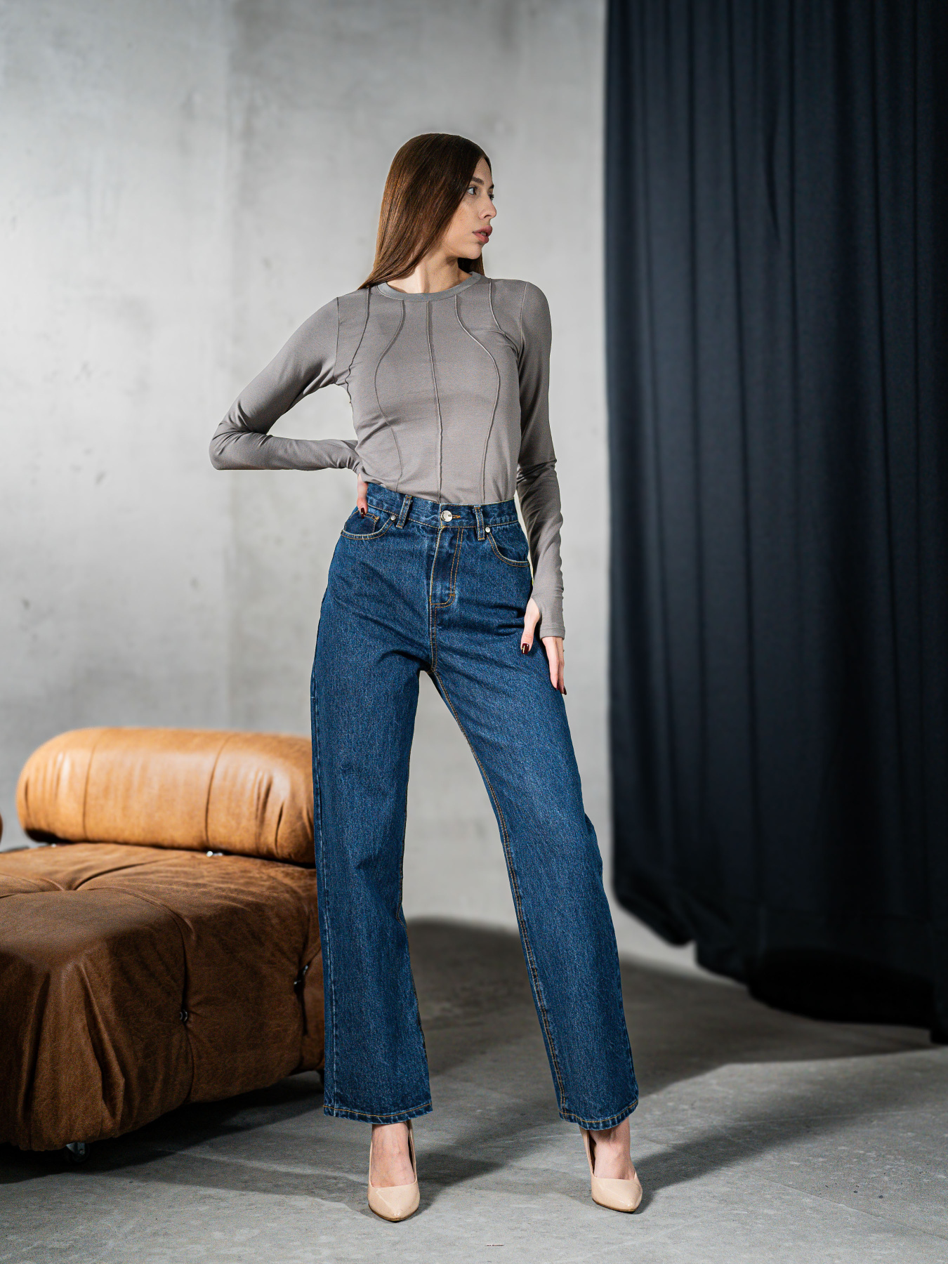 Прямі джинси TeamV модель 174-3 Фото