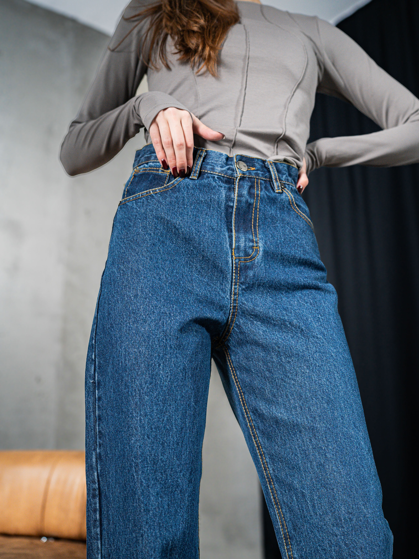 Прямі джинси TeamV модель 174-3 Фото