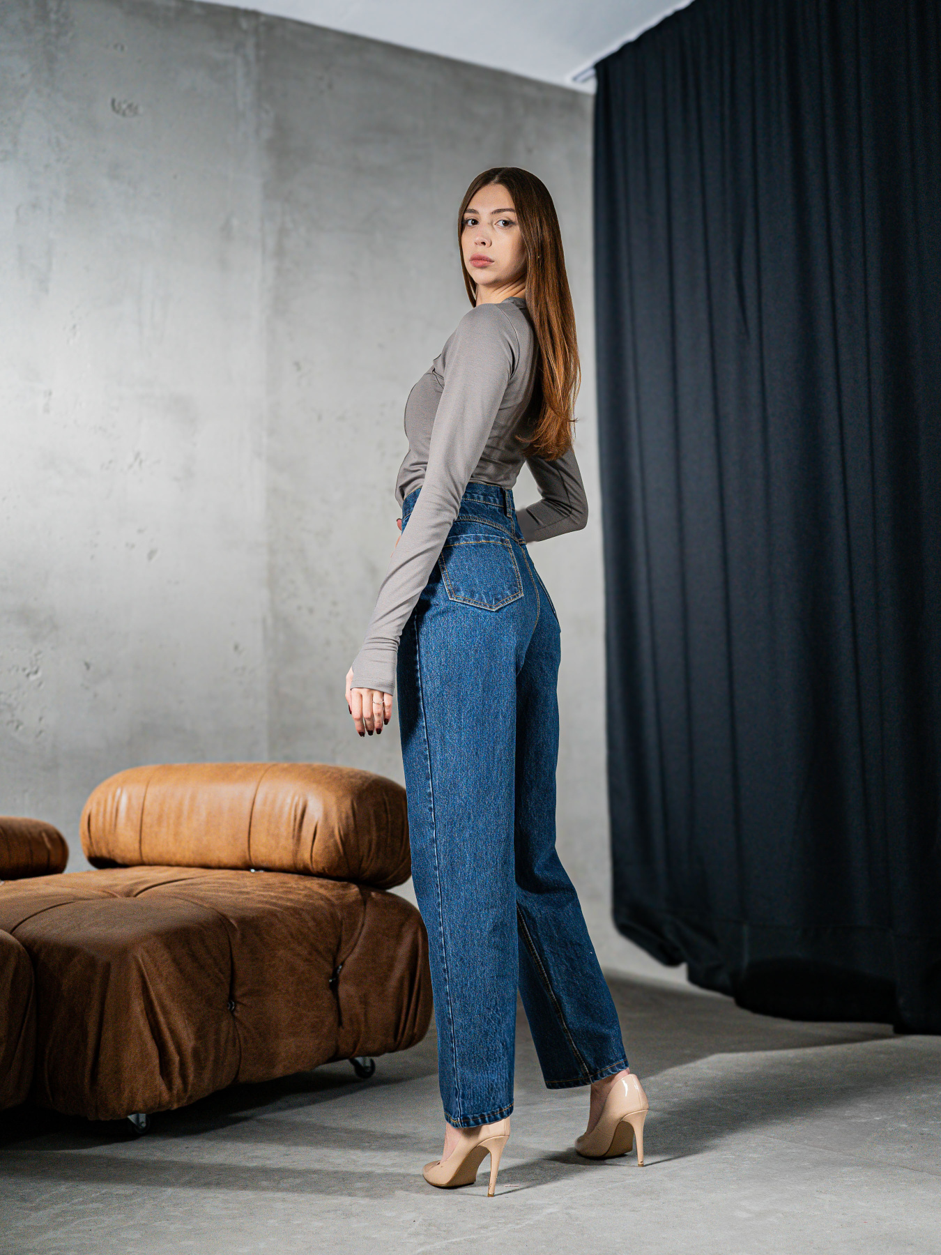 Прямі джинси TeamV модель 174-3 Фото