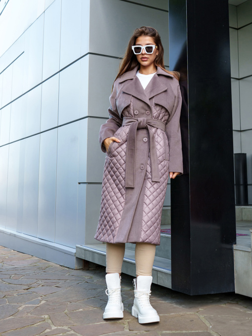 Пальто с утеплителем MilaNova модель Пальто ПВ-305 капучино Фото