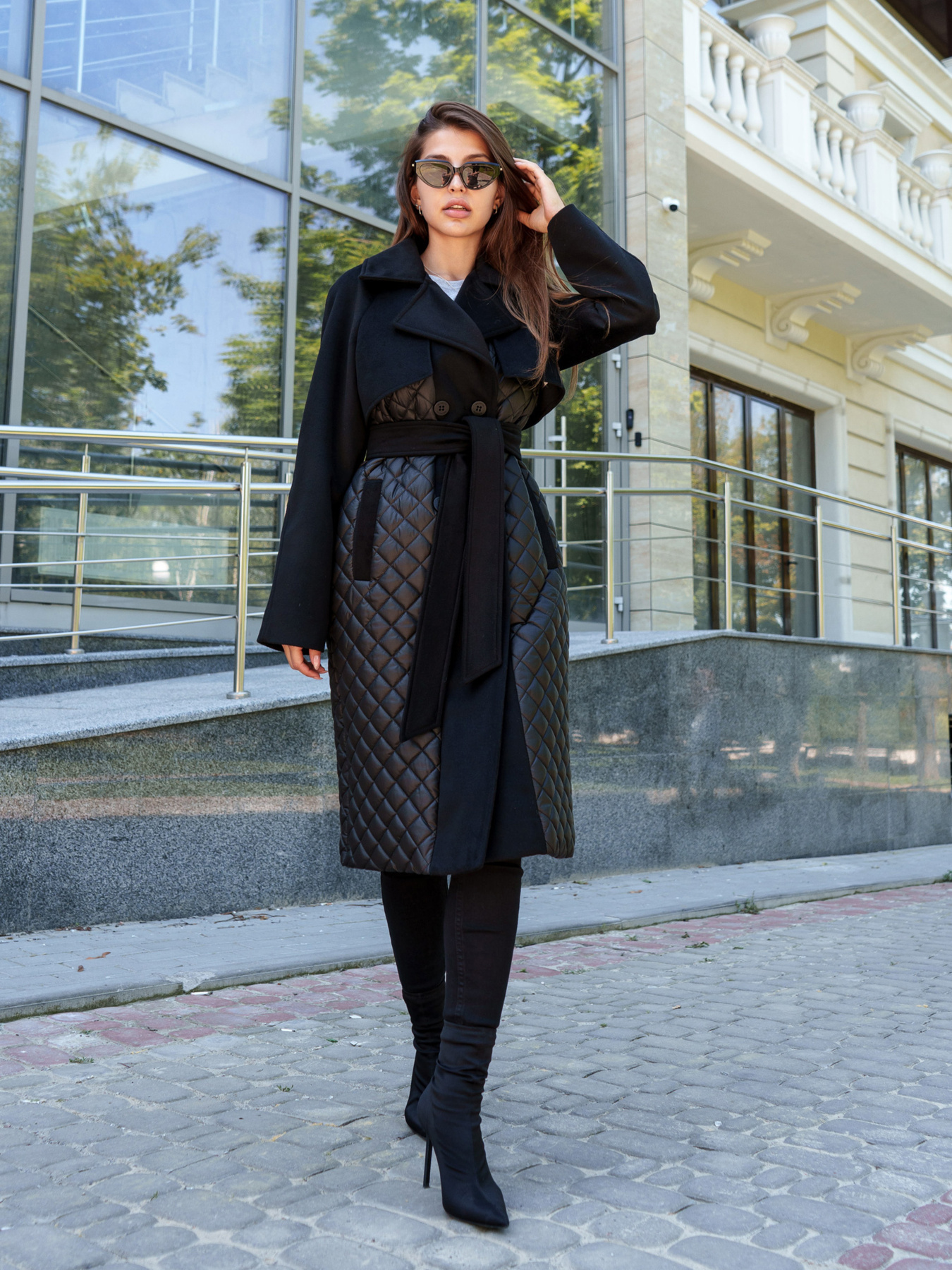 Пальто з утеплювачем MilaNova модель Пальто ПВ-305 черный Фото