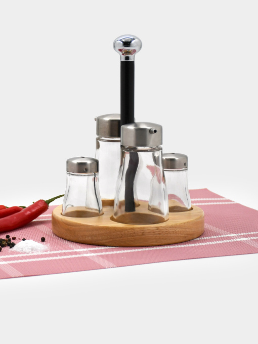 Набір ємностей Sakura для спецій і соусів Lemax модель CT-58087 Фото