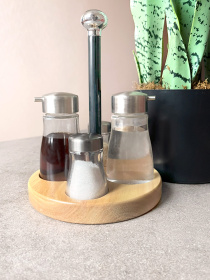 Набір ємностей Sakura для спецій і соусів Lemax модель CT-58087 Фото