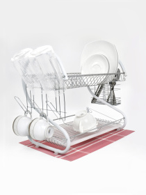 Сушка подвійна з піддоном настільна Lemax модель LF-505WHT Фото