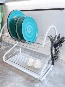 Сушка подвійна з піддоном настільна Lemax модель LF-505WHT Фото