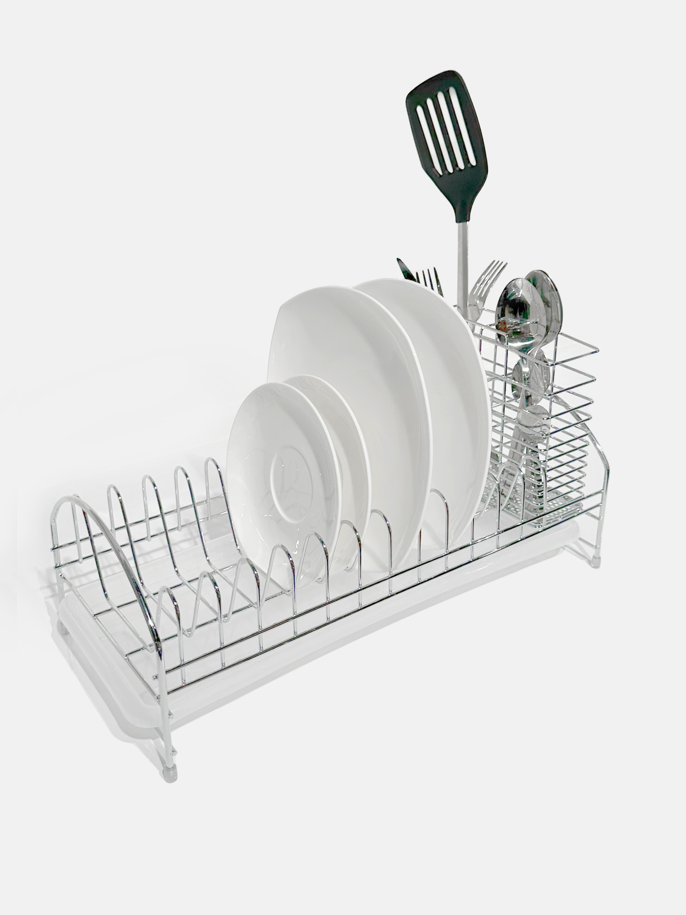 Сушка для посуды с держателем приборов настольная Lemax модель LF-514 Фото