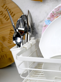 Сушарка для посуду з тримачем для приборів Lemax модель LF-634 Фото