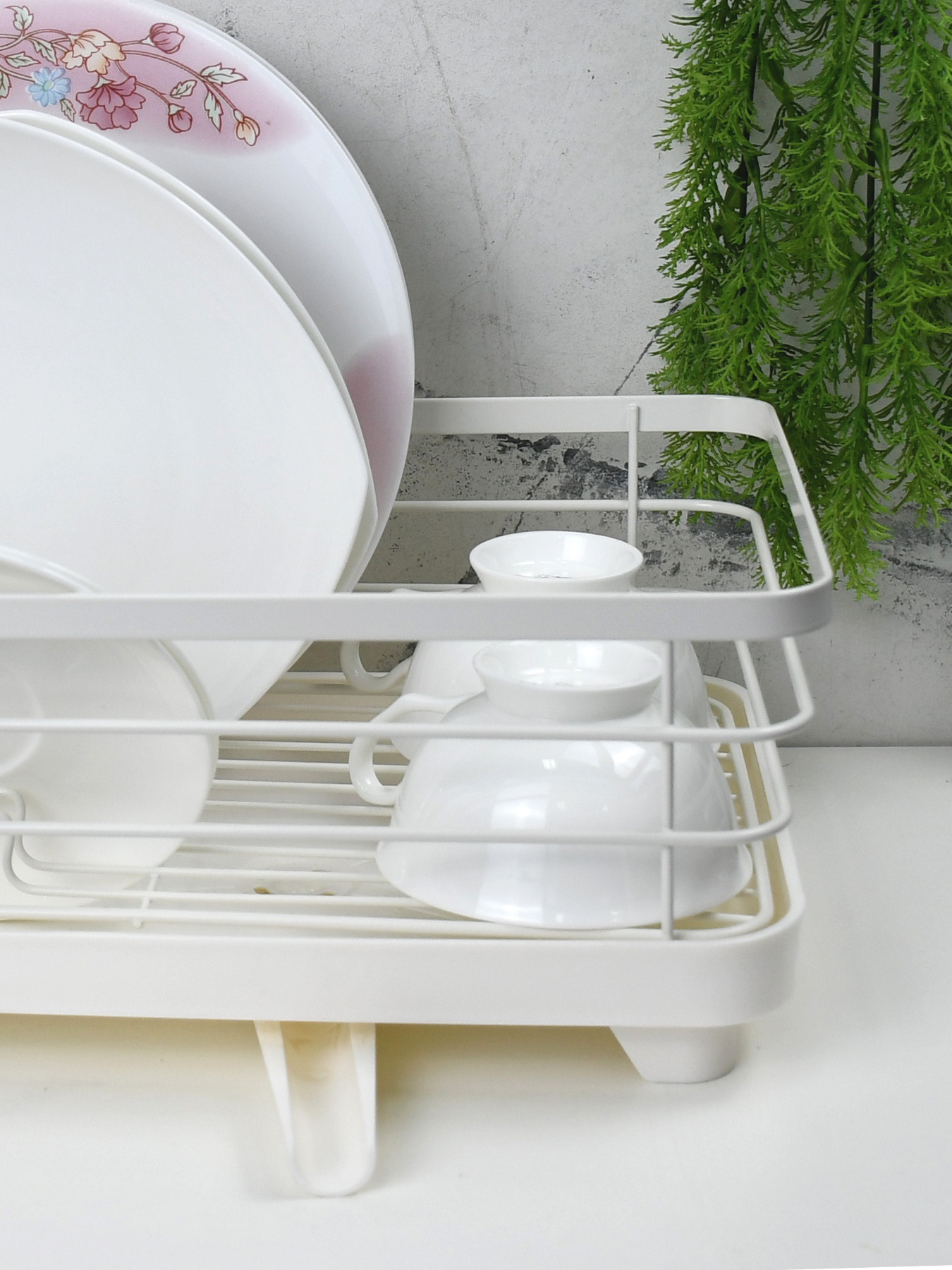 Сушарка для посуду з тримачем для приборів Lemax модель LF-634 Фото