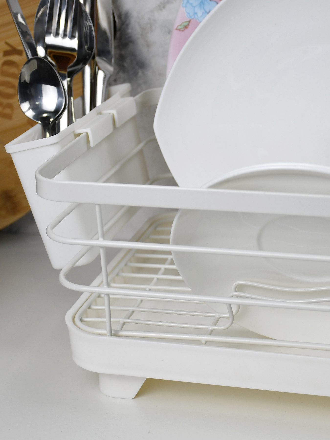 Сушарка для посуду з тримачем для приборів Lemax модель LF-634 Фото