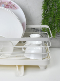 Сушарка для посуду з тримачем для приборів Lemax модель LF-634 Фото