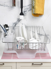 Сушарка для посуду з тримачем для приборів Lemax модель LF-923 Фото