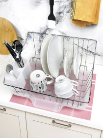 Сушарка для посуду з тримачем для приборів Lemax модель LF-923 Фото