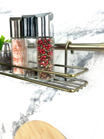 Полиця для спецій на рейлінг Lemax модель MX-062 BA Фото