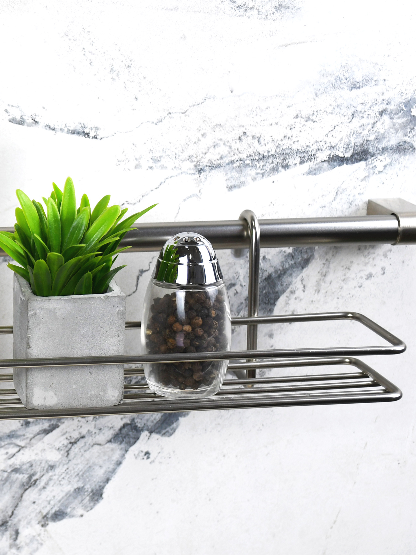 Полиця для спецій на рейлінг Lemax модель MX-062 NM Фото