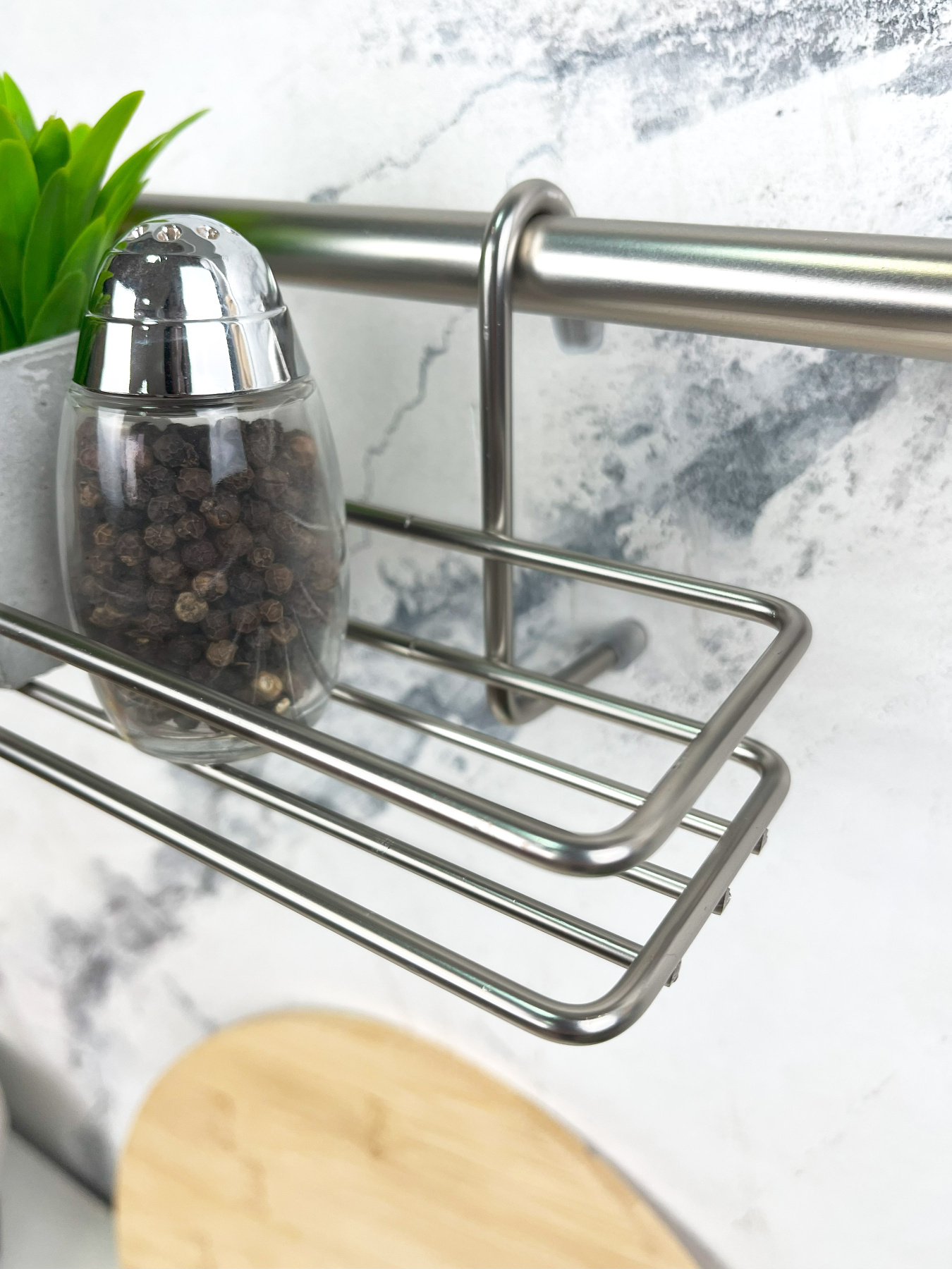 Полиця для спецій на рейлінг Lemax модель MX-062 NM Фото