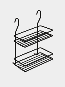 Полиця двоярусна мала на рейлінг Homax модель MX-066 BL Фото