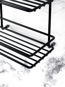 Полиця двоярусна мала на рейлінг Homax модель MX-066 BL Фото