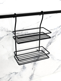 Полиця двоярусна мала на рейлінг Homax модель MX-066 BL Фото