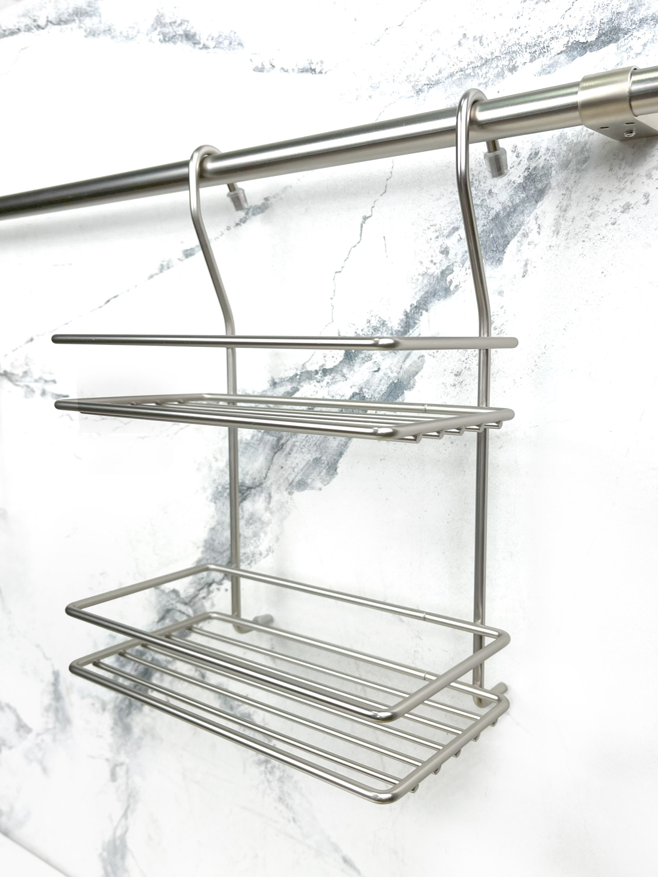 Полиця двоярусна мала на рейлінг Lemax модель MX-066 NM Фото