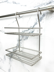 Полиця двоярусна мала на рейлінг Lemax модель MX-066 NM Фото