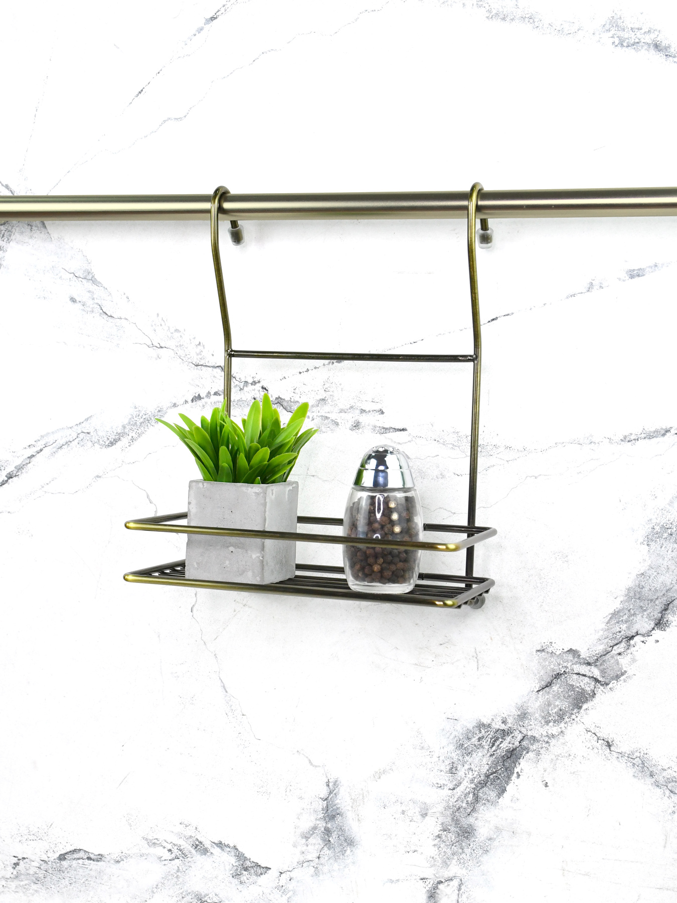 Полиця одинарна мала на рейлінг Lemax модель MX-067 BA Фото