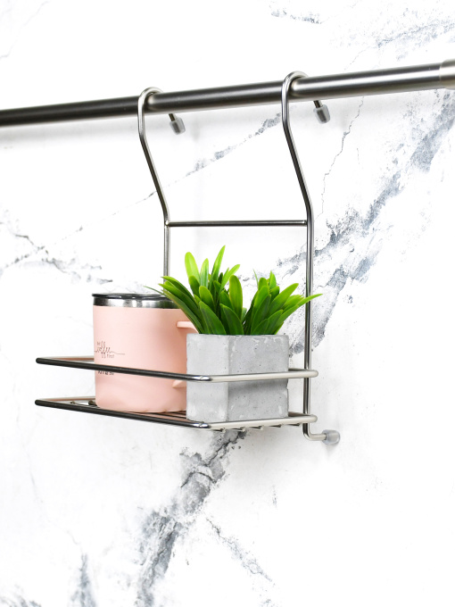 Полиця одинарна мала на рейлінг Lemax модель MX-067 NM Фото