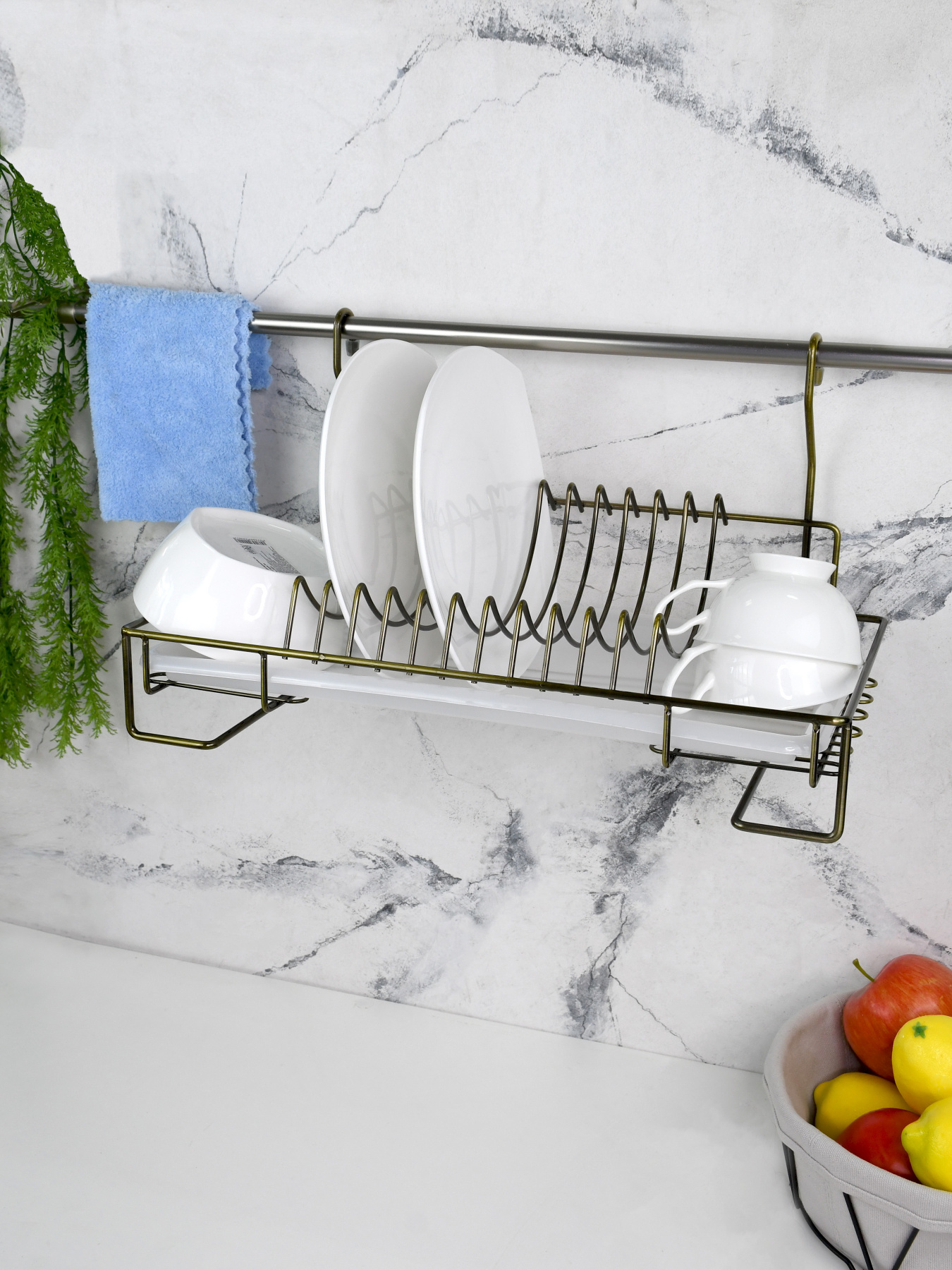 Сушарка для посуду на рейлінг Lemax модель MX-074 BA Фото