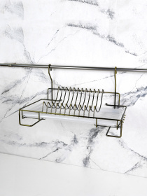 Сушарка для посуду на рейлінг Lemax модель MX-074 BA Фото