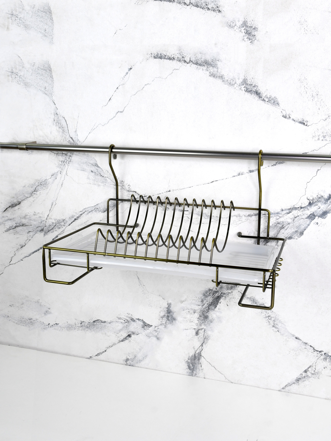 Сушарка для посуду на рейлінг Lemax модель MX-074 BA Фото