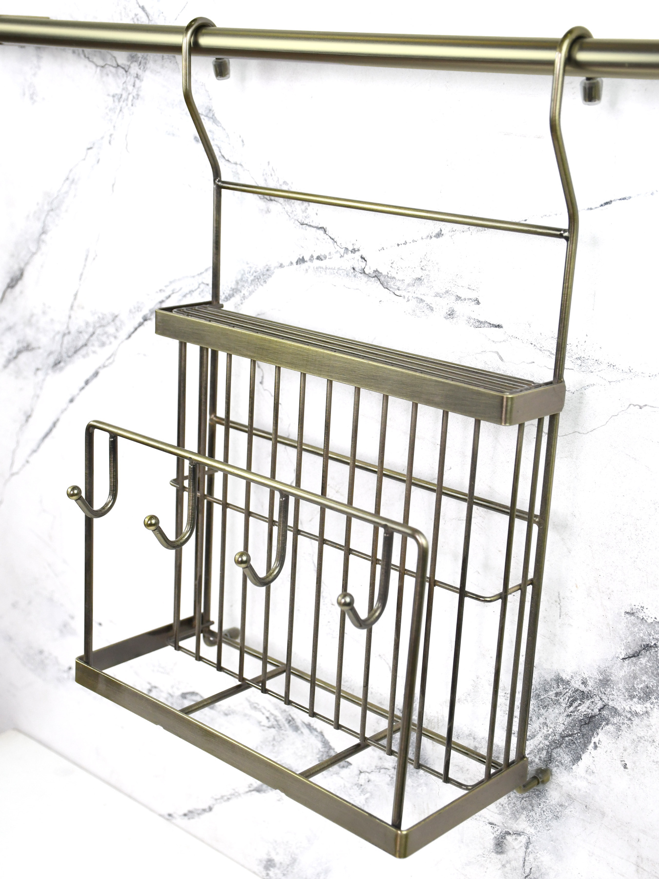 Полиця для ножів та дощок на рейлінг Lemax модель MX-427 BA Фото