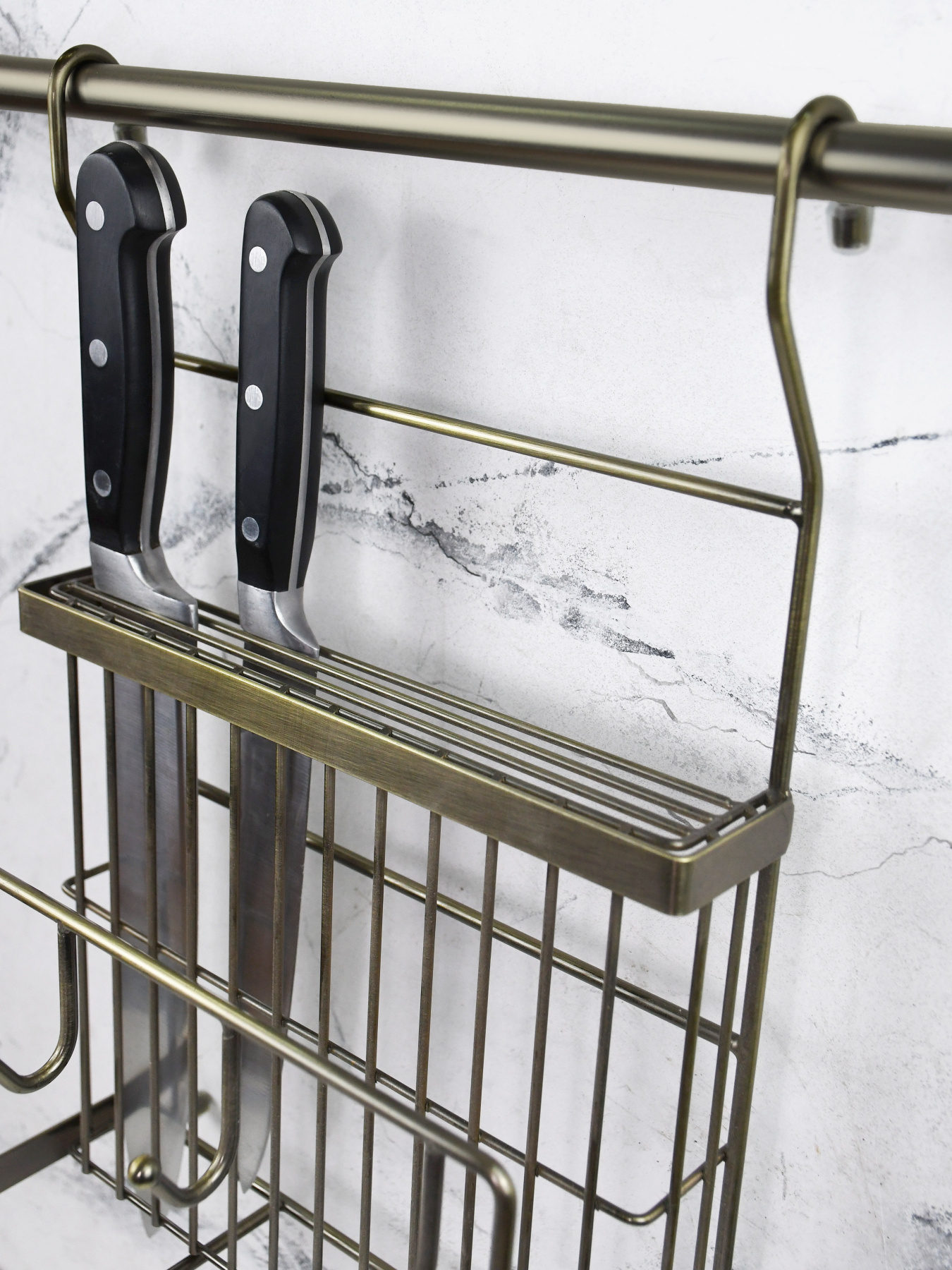 Полиця для ножів та дощок на рейлінг Lemax модель MX-427 BA Фото