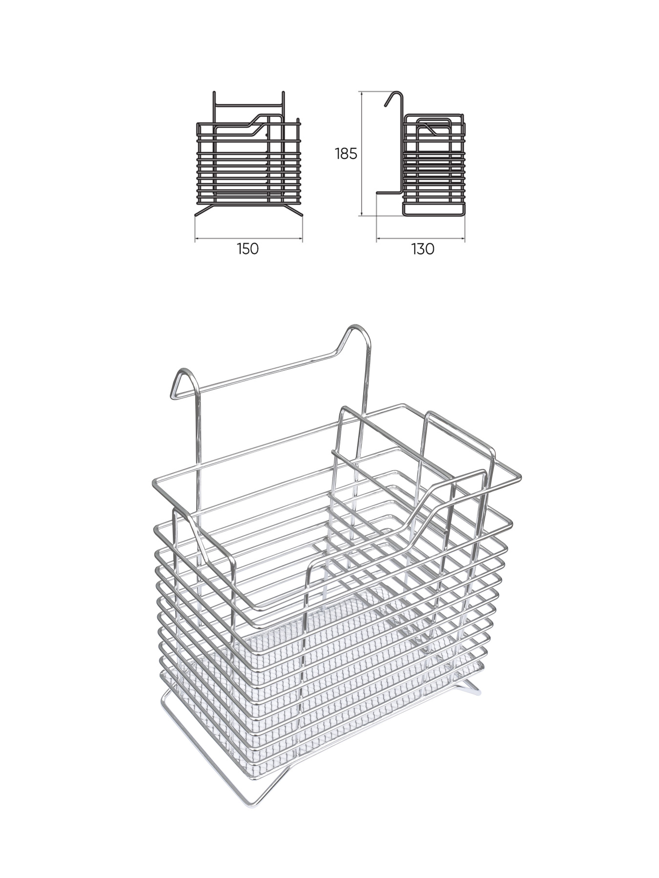 Полиця для ложок на рейлінг Lemax модель MX-430 Фото