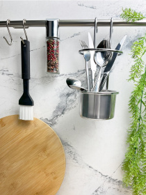 Стакан для столовых приборов на рейлинг Lemax модель YJ-G017 E Стакан для столовых приборов на рейлинг Lemax модель YJ-G017 E Фото