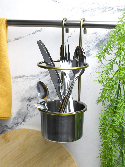 Станкан для столових приборів на рейлінг Lemax модель YJ-G017 E BA Фото