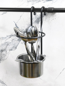 Стакан для столовых приборов на рейлинг Homax модель YJ-G017 E BL Фото