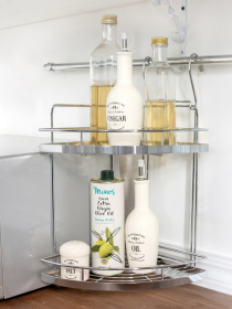 Полиця кутова двоярусна мала на рейлінг Lemax модель YJ-G209 A NM Фото