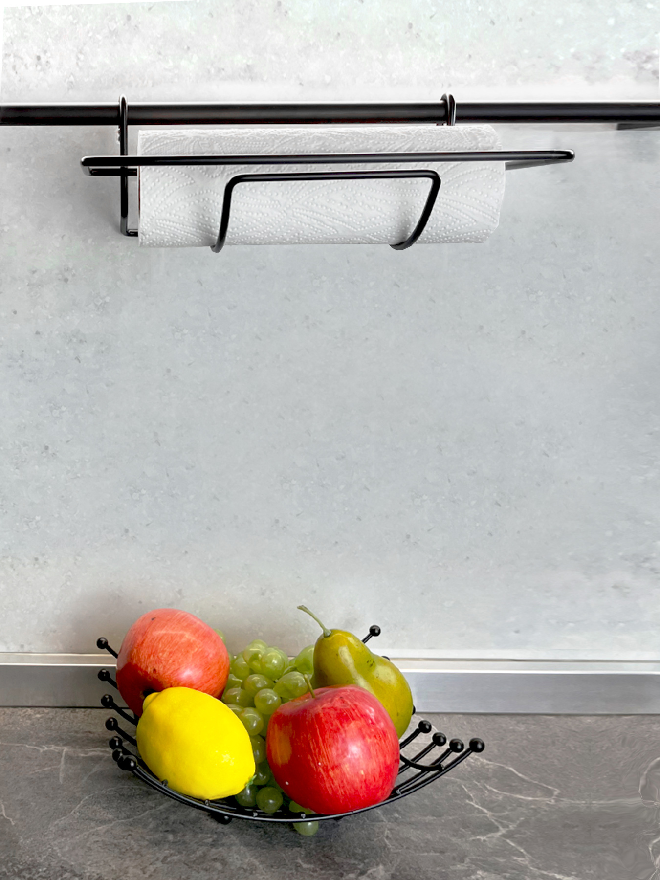 Полиця для паперових рушників на рейлінг Homax модель YJ-G217 BL Фото