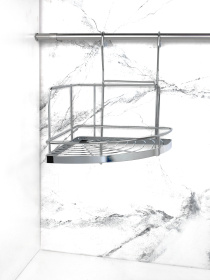 Полиця кутова мала на рейлінг Lemax модель YJ-G301 A Фото