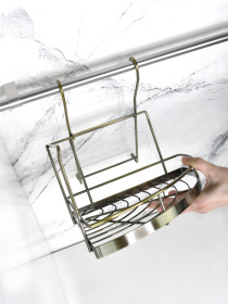 Полиця кутова мала на рейлінг Lemax модель YJ-G301 A BA Фото