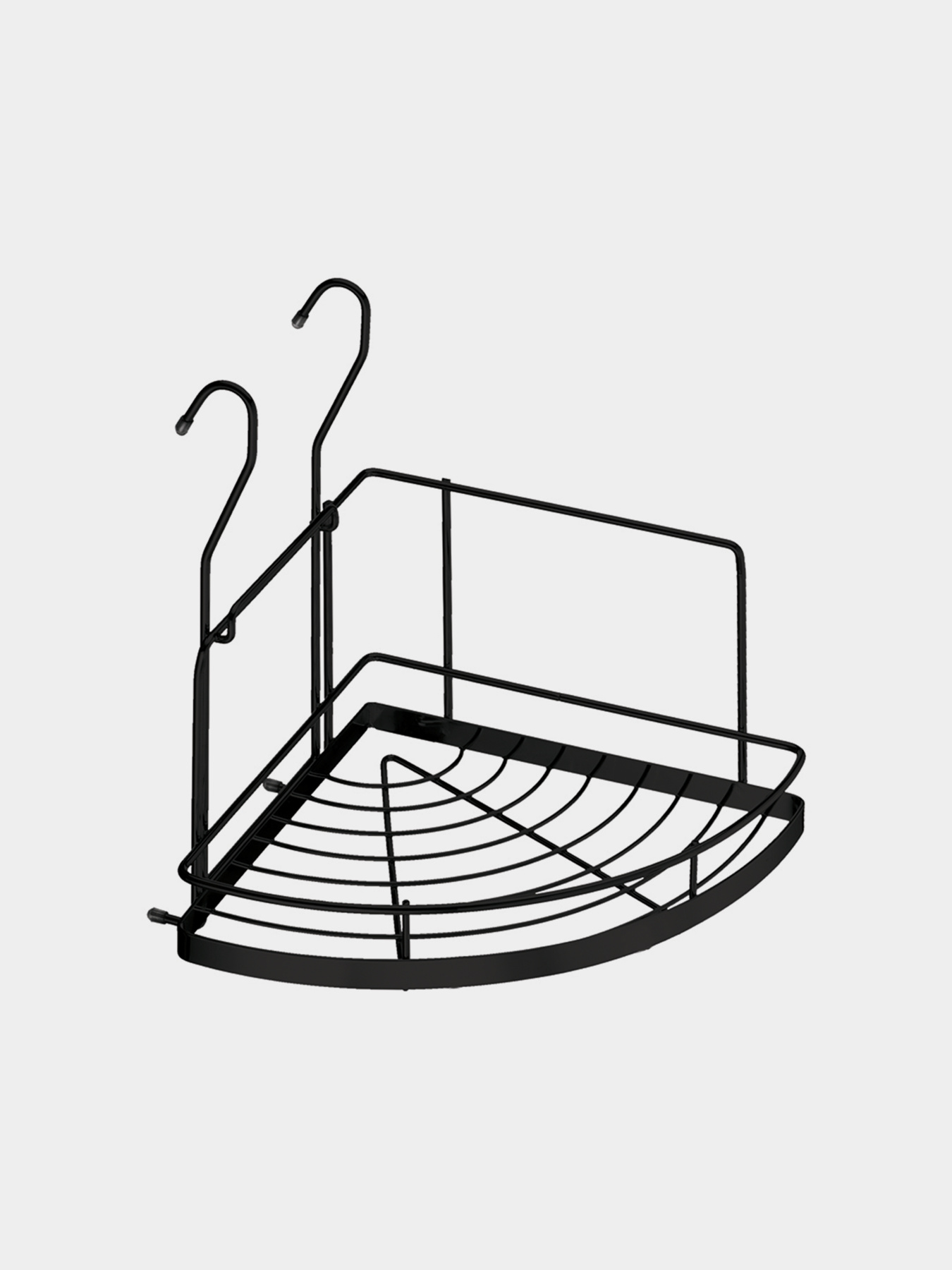 Полиця кутова мала на рейлінг Homax модель YJ-G301 A BL Фото