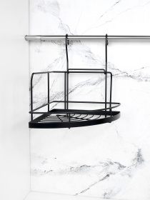 Полиця кутова мала на рейлінг Homax модель YJ-G301 A BL Фото