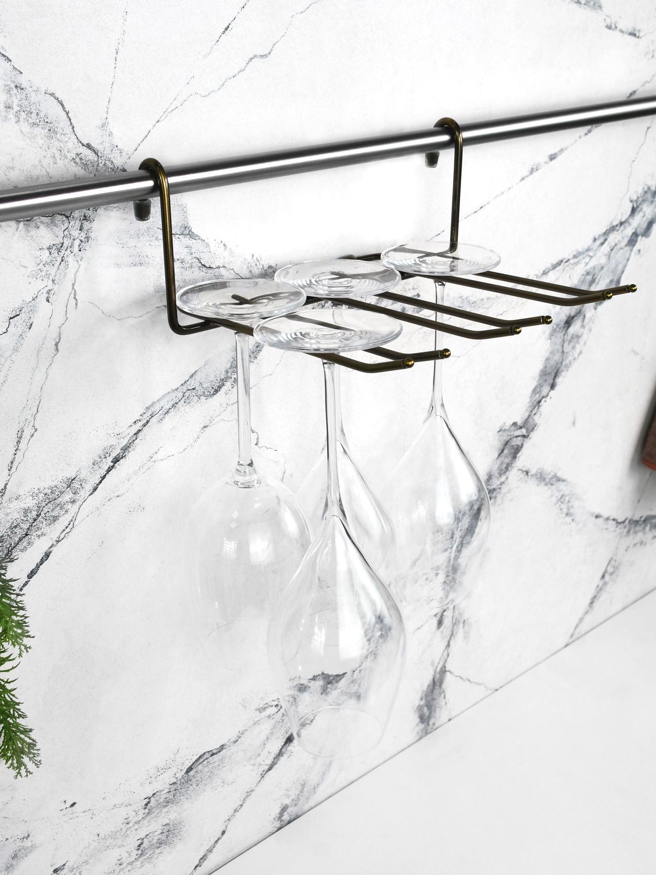 Полка для фужеров на рейлинг Lemax модель YJ-G507 BA Фото