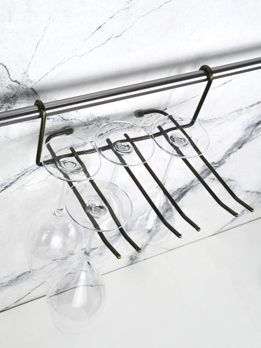 Полка для фужеров на рейлинг Lemax модель YJ-G507 BA Фото