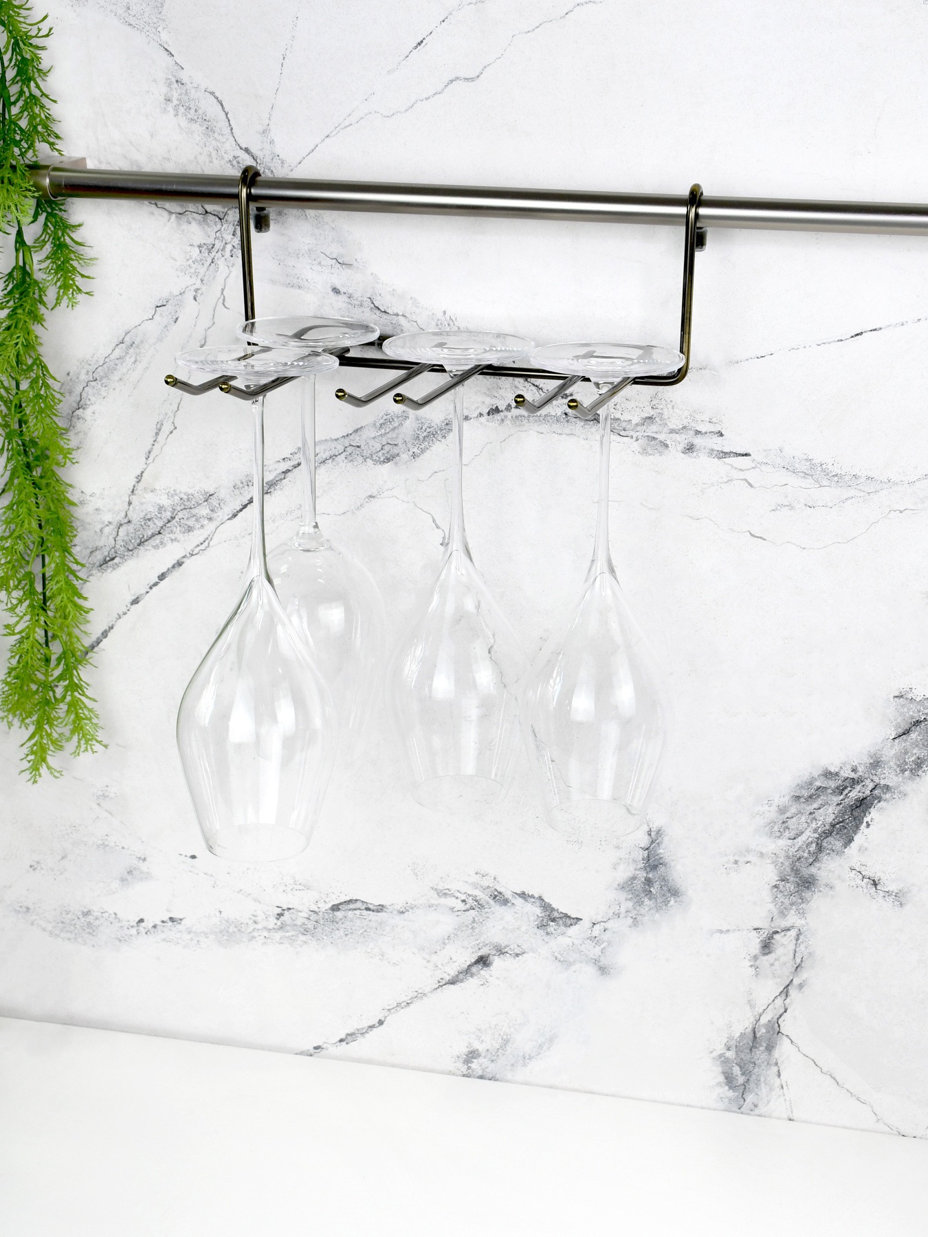 Полиця для фужерів на рейлінг Lemax модель YJ-G507 BA Фото