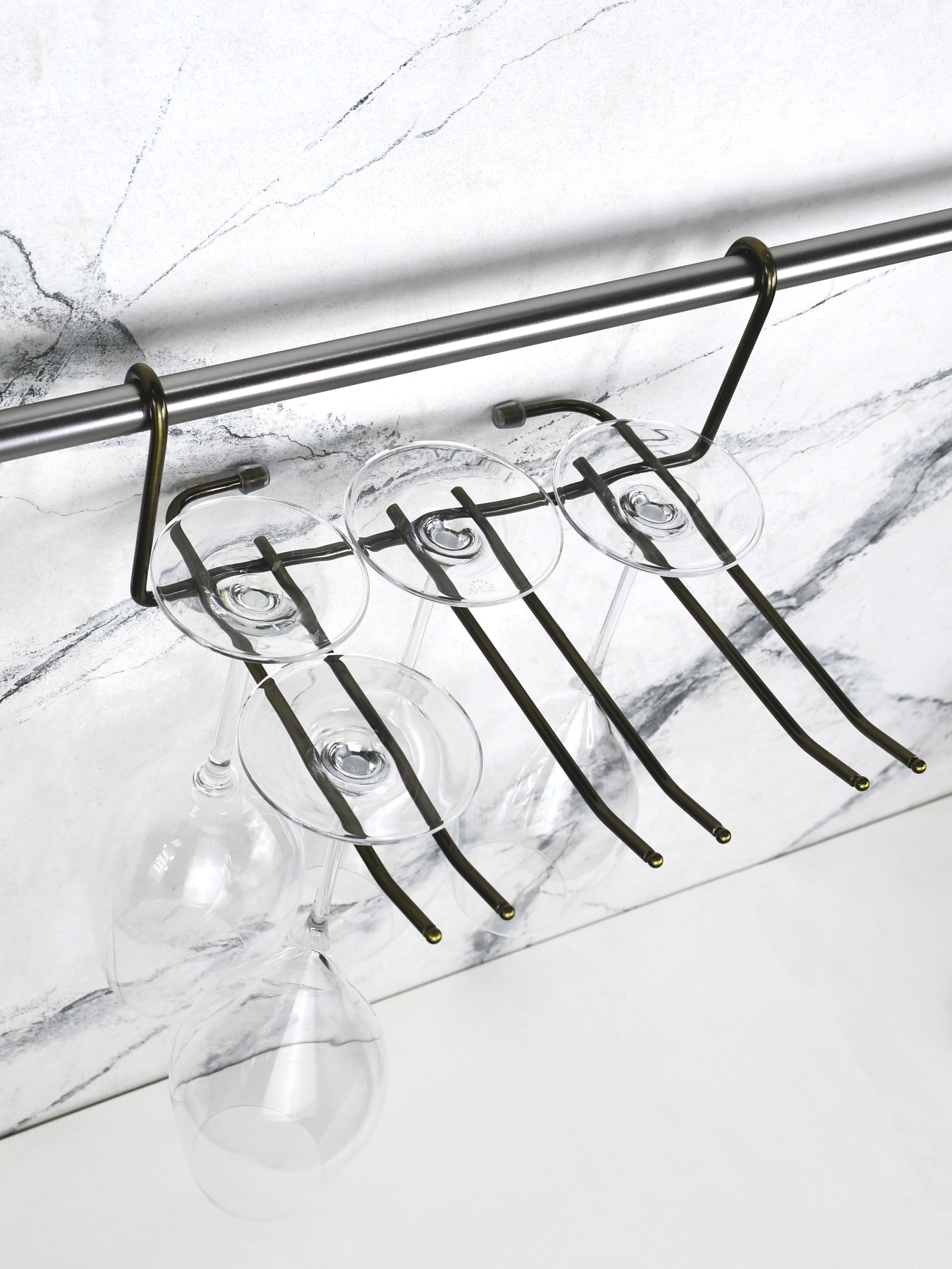 Полиця для фужерів на рейлінг Lemax модель YJ-G507 BA Фото