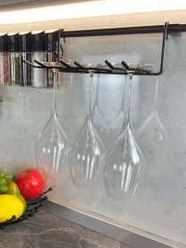 Полиця для фужерів на рейлінг Homax модель YJ-G507 BL Фото