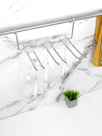 Полиця для фужерів на рейлінг Lemax модель YJ-G507 NM Фото