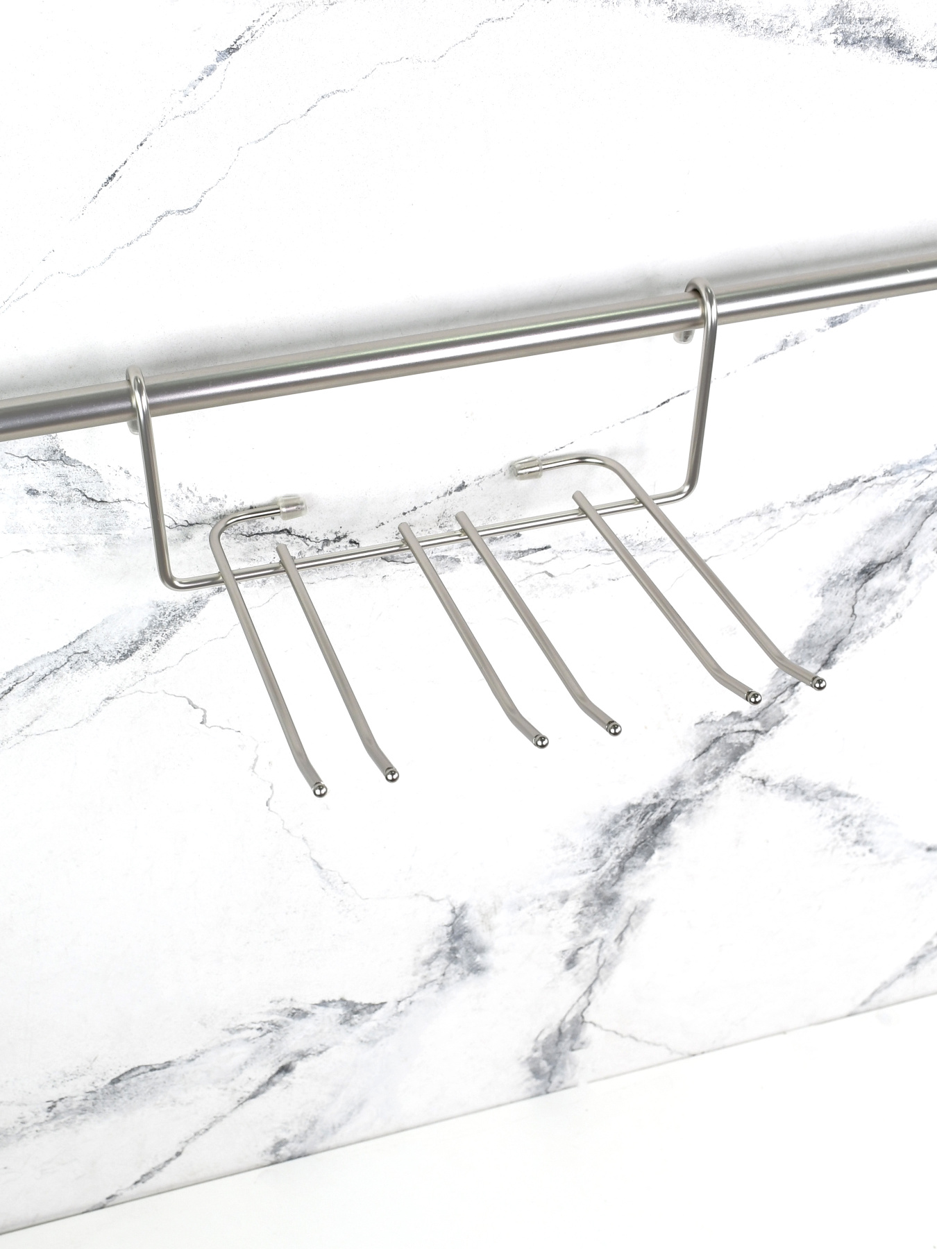 Полиця для фужерів на рейлінг Lemax модель YJ-G507 NM Фото