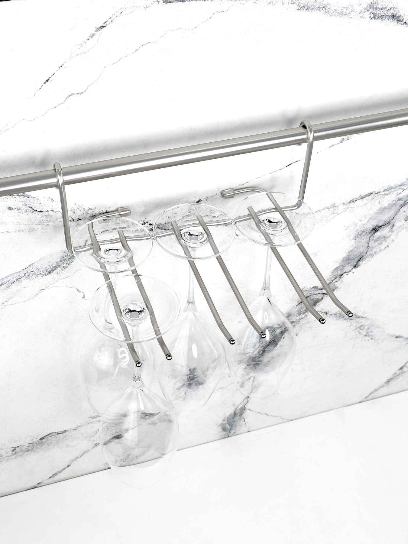 Полиця для фужерів на рейлінг Lemax модель YJ-G507 NM Фото