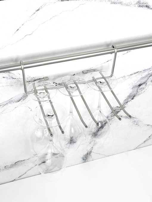 Полиця для фужерів на рейлінг Lemax модель YJ-G507 NM Фото